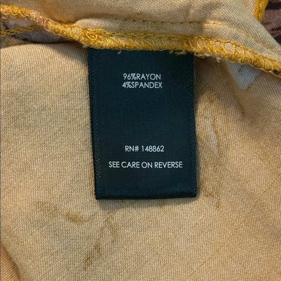 Torrid Mini Challis Shirt Dress in Floral Yellow Size 1X - Picture 10 of 12